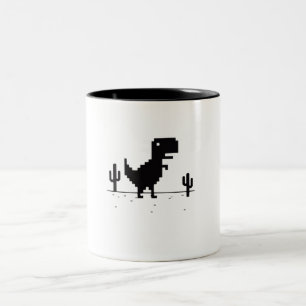 T-Rex Runner Two-Tone Coffee Mug