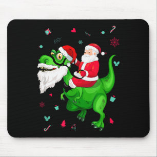 T-rex Santa Ride Funny Ugly Christmas Toddler_kids Mouse Pad
