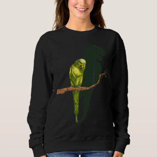 T Rex Shadow Blue Budgie Memes Parakeet Bird Sweatshirt