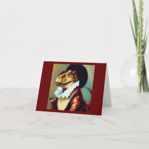 T Rex Shakespeare Card