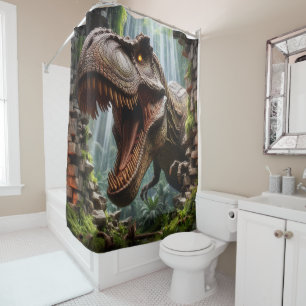 T-Rex Shower Curtain