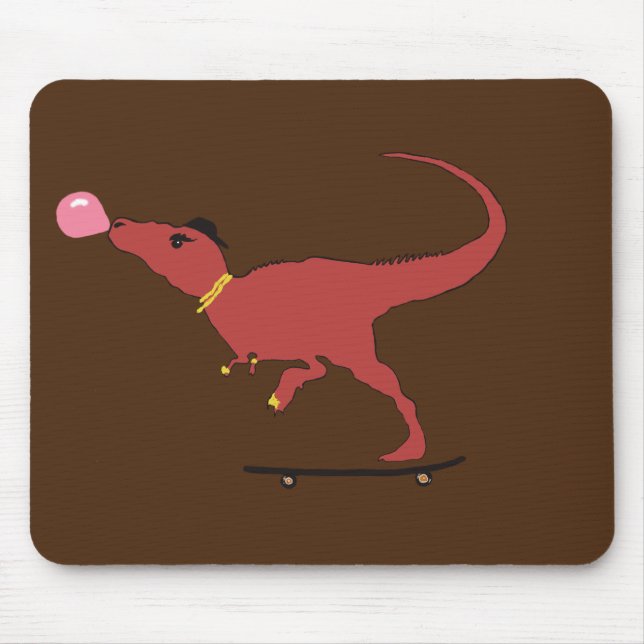 T-rex skater mouse pad (Front)