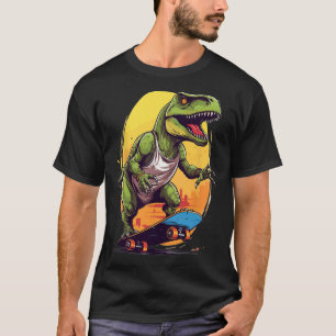 T-rex Skater - Skateboard Skateboarder Skateboardi T-Shirt