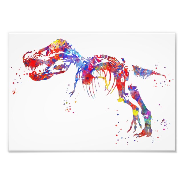 T Rex skeleton Photo Print (Front)
