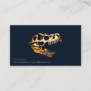 T Rex Skull Business Card