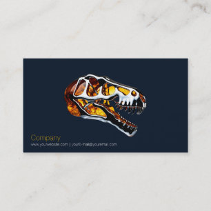 T Rex Skull Business Card