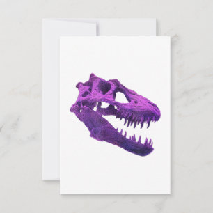 T-Rex Skull Dino Bones Fossil Dinosaur Tyrannosaur Thank You Card