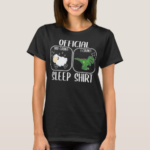 T-Rex sleep shirt counting sheep