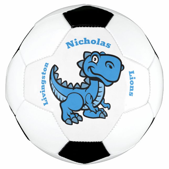 T Rex Soccer Ball - Blue (Front)