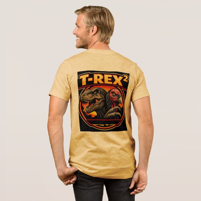 T-Rex Squared Tri-Blend Shirt (Back Full)
