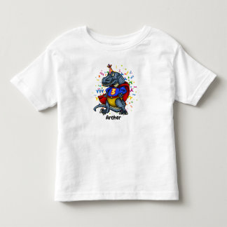 T-Rex Superhero 3rd Birthday Toddler T-Shirt