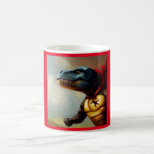 T Rex Superhero Coffee Mug