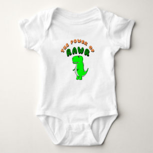 T-Rex The Power Of RAWR Baby Bodysuit