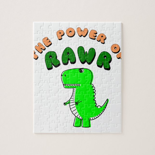 T-Rex The Power Of RAWR Jigsaw Puzzle (Vertical)