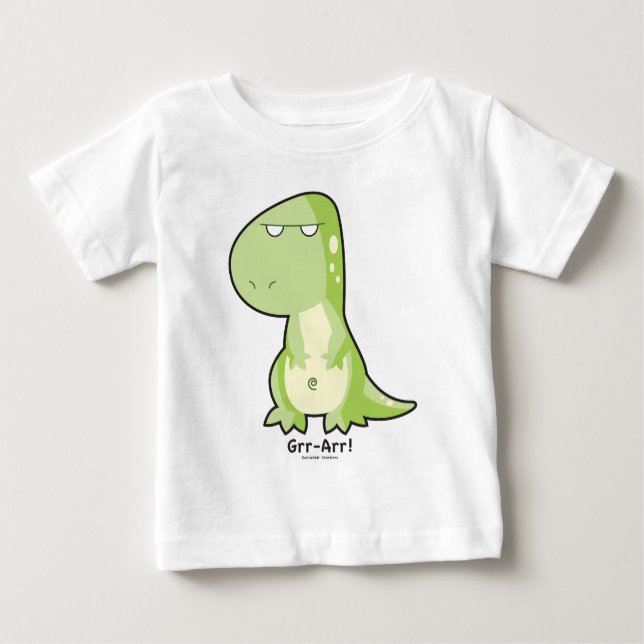 T-Rex Toddler Long Sleeve Baby T-Shirt (Front)