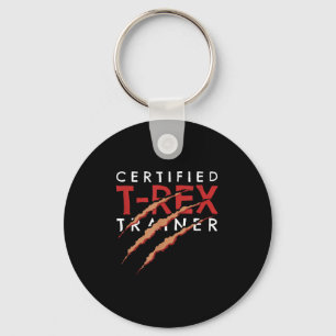 T-rex Trainer Claw Marks Funny Dinosaur  Key Ring