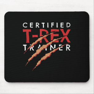 T-rex Trainer Claw Marks Funny Dinosaur  Mouse Pad