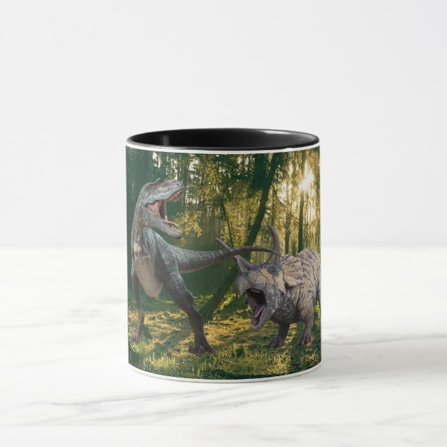 T.Rex-Triceratops Mug (Center)