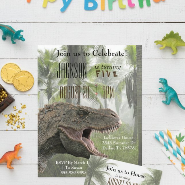 T-Rex Tyrannosaurus Rex Dinosaur Birthday Budget (Creator Uploaded)