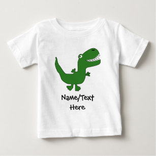 T-Rex Tyrannosaurus Rex Dinosaur Cartoon Kids Boys Baby T-Shirt
