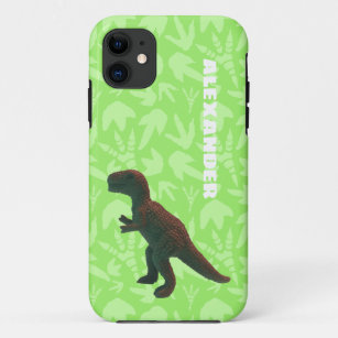 T-Rex Tyranosaurus Rex Toy Dinosaur Bright Green Case-Mate iPhone Case