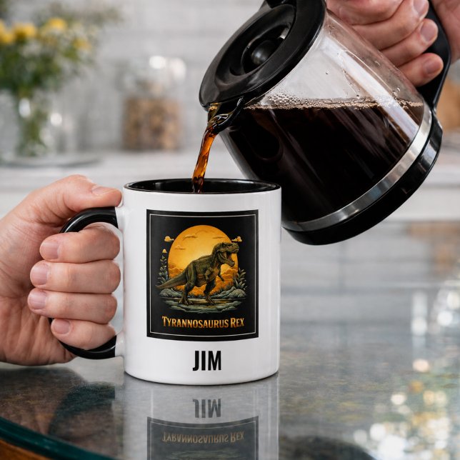 T-Rex Under the Prehistoric Moon Mug (Creator Uploaded)