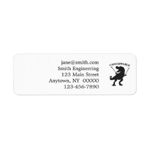 T-rex unstoppable - Choose background color Return Address Label
