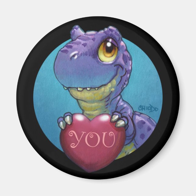 T-Rex Valentine Magnet (Front)