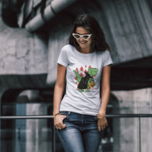 T Rex Vampire Dinosaur Halloween   T-Shirt