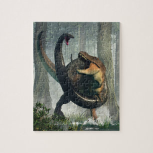 T-Rex vs Titanoboa Jigsaw Puzzle