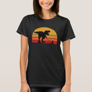 T Rex Walking Great Dane Dog Mum Dad T-Shirt