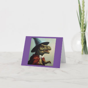 T Rex Wizard Card