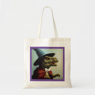 T Rex Wizard Tote Bag