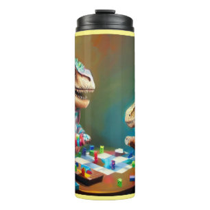 T Rexs Board Games Thermal Tumbler