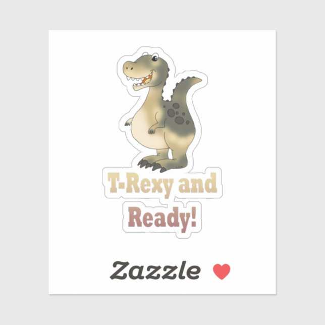 T-Rexy and Ready Dino Cartoon (Sheet)