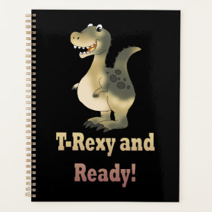 T-Rexy and Ready Dino Cartoon Planner