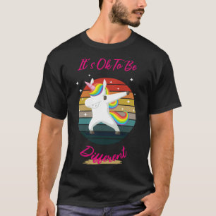 T S Okay To Be Different Unicorn Autism Is My Supe T-Shirt