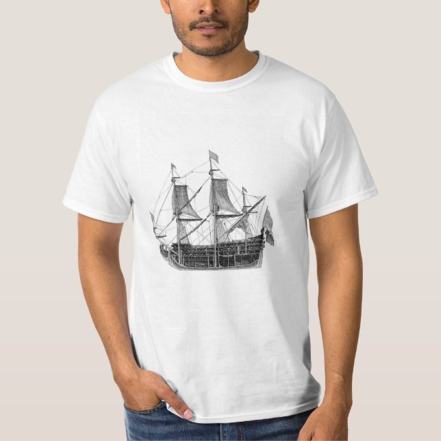 T SHIET .sea ship T-Shirt (Front)