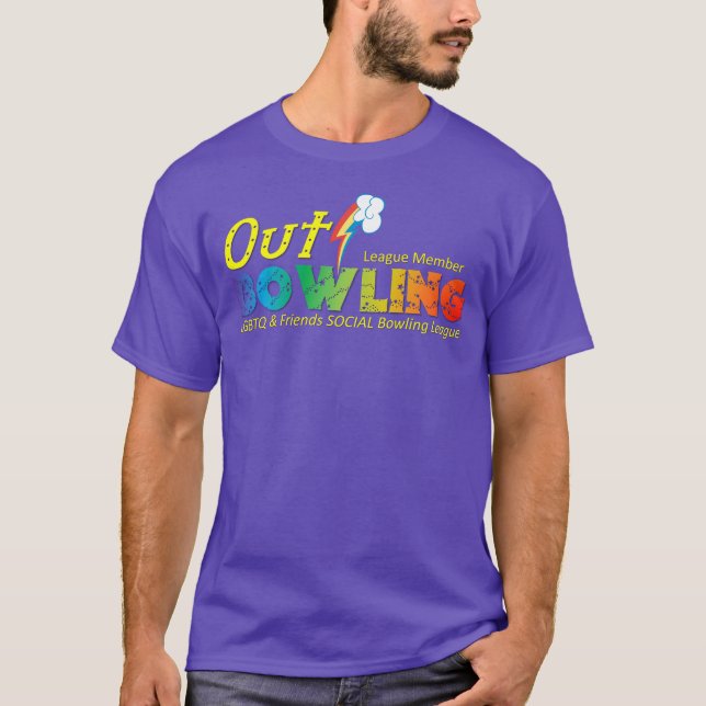 T-Shirt: 2015 Rainbow Logo Purple Tee (Front)