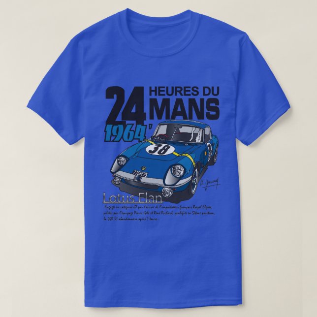 T-shirt 24H du Mans 1964, blue (Design Front)