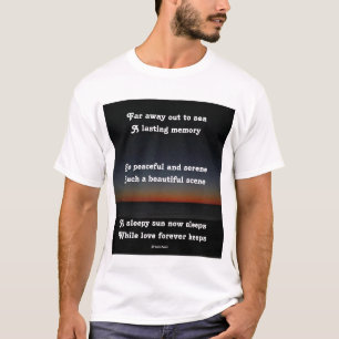 T-Shirt A Sleepy Sun Sleeps Poem By Ladee Basset