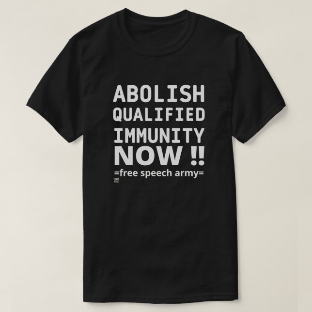 t-shirt "ABOLISH Q.I." (Design Front)