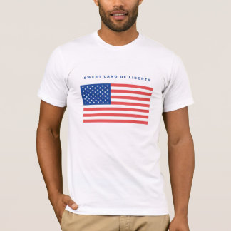 t-shirt american sweet land of liberty