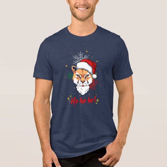 t-shirt animal ho ho ho  Tri-Blend shirt (Front)