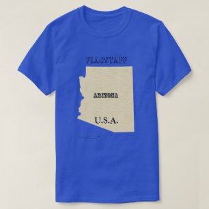 T-shirt - Arizona Map with Town