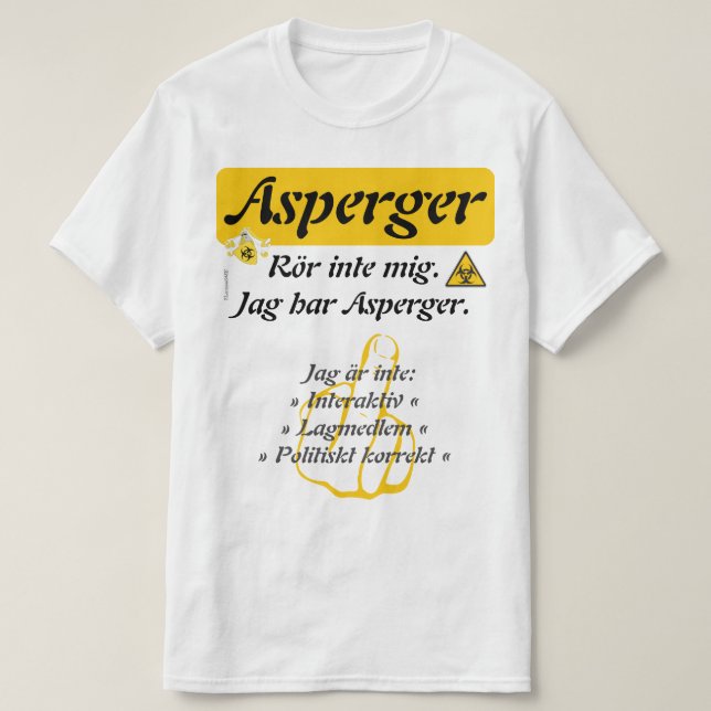T-shirt — Asperger (Design Front)