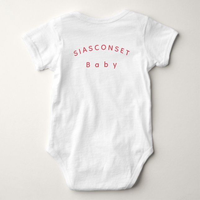 T-Shirt Baby Bodysuit (Back)