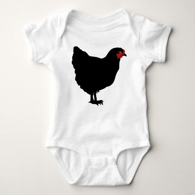 T-Shirt BABY JERSEY BODYSUIT ROOSTER & A KISS (Front)