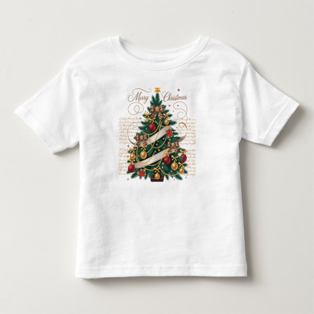 T-Shirt-Baby Merry Christmas Toddler T-Shirt (Front)