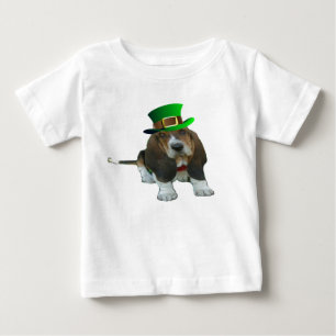 T-Shirt Basset Hound Happy St. Patrick's